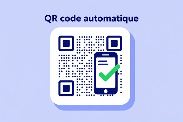 QR code généré automatiquement pour vCard