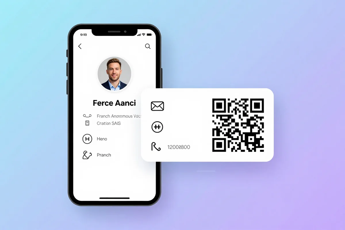 Exemple de carte de visite numérique vCard générée sur VCF.sh